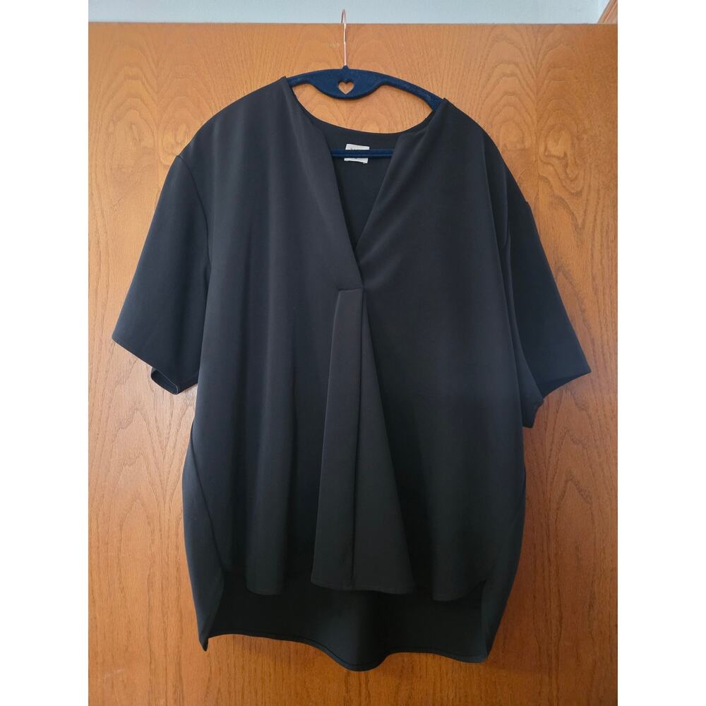 Pauw Amsterdam Oversized Black Everyday Drape Flowy Silhouette Blouse US L EUC